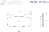 Thumbnail for Cobalt Racing Brake pads for your Corvette C8 CRB.XR1.C8R Rear Image