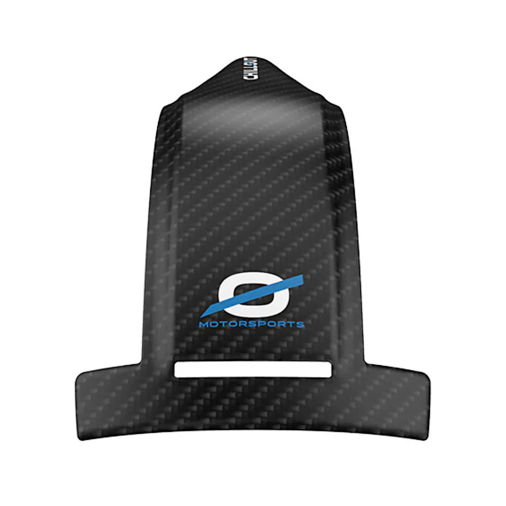 Chillout carbon fiber top air attachment for Stilo racing helmets -- front view