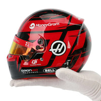 Thumbnail for 2025 Haas F1 Bell Mini Helmet – Esteban Ocon replica for collectors