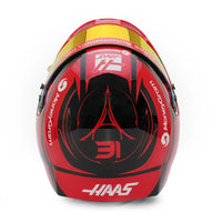Thumbnail for Detailed Bell Mini Helmet – Esteban Ocon Haas F1 2025 season design