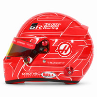 Thumbnail for Esteban Ocon Haas 2026 Bell 1:2 scale mini helmet left side view