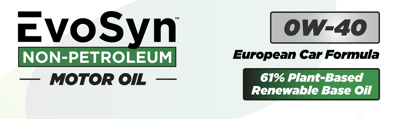 EvoSyn© Non-Petroleum 0W-40 European Car Formula Engine Oil Header Image