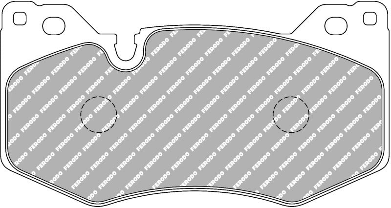 Brake pad with 'Ferodo' branding on a white background fro corvette Z51