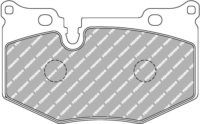 Brake pad with 'Ferodo' branding on a white background for the corvette Z51