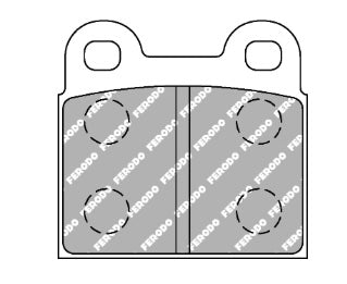 Ferodo 11 FCP0003 Brake Pad Shape Image