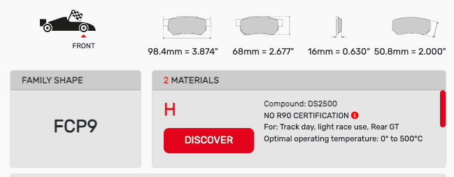 Ferodo FCP0009 Brake Pads