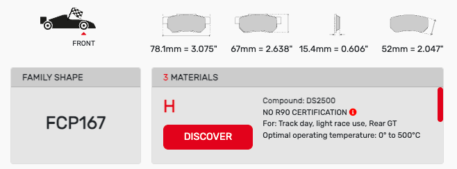 Ferodo FCP0167 Brake Pads