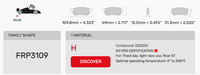 Thumbnail for Ferodo FRP3109 Brake Pad Dimension Image