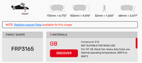 Thumbnail for Ferodo FRP3165 Brake Pads