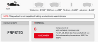 Thumbnail for Ferodo FRP3170 Brake Pad Dimension_Image