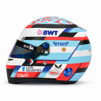Thumbnail for franco colapinto alpine 2026 bell 1:2 scale mini helmet left side