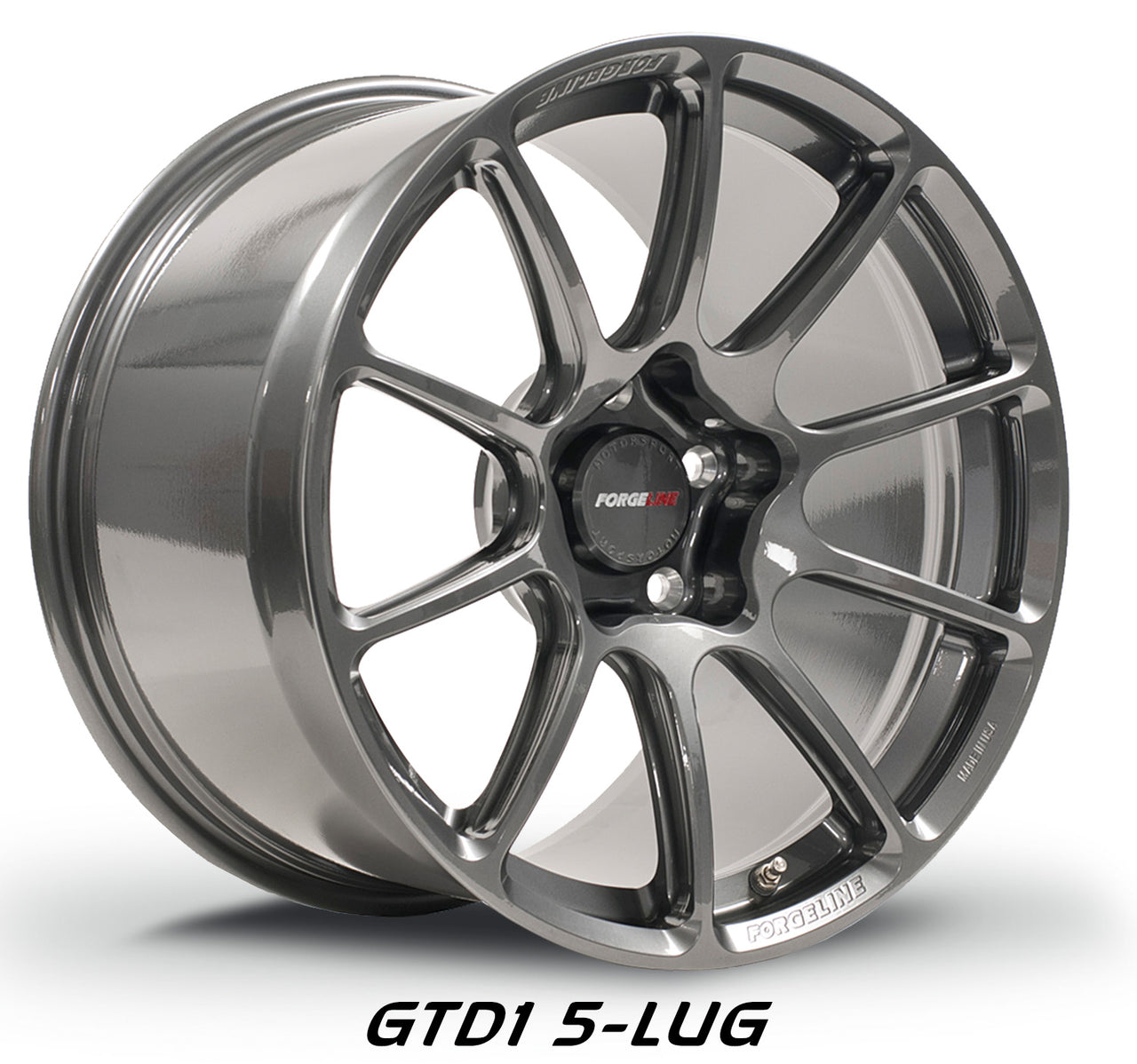GTD1 5-Lug Pearl Gray Racing Wheel from Forgeline Wheels Motorsport Series is an excellent track day choice for the C8 Corvette