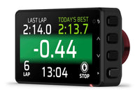 Thumbnail for Garmin Catalyst 2 Racetrack Driving Performance Optimizer Profile Green Screen Image.  Digital display with racing metrics on a white background