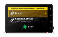 Thumbnail for Garmin Catalyst 2 Racetrack Driving Performance Optimizer Screen Image raceway settings on a white background