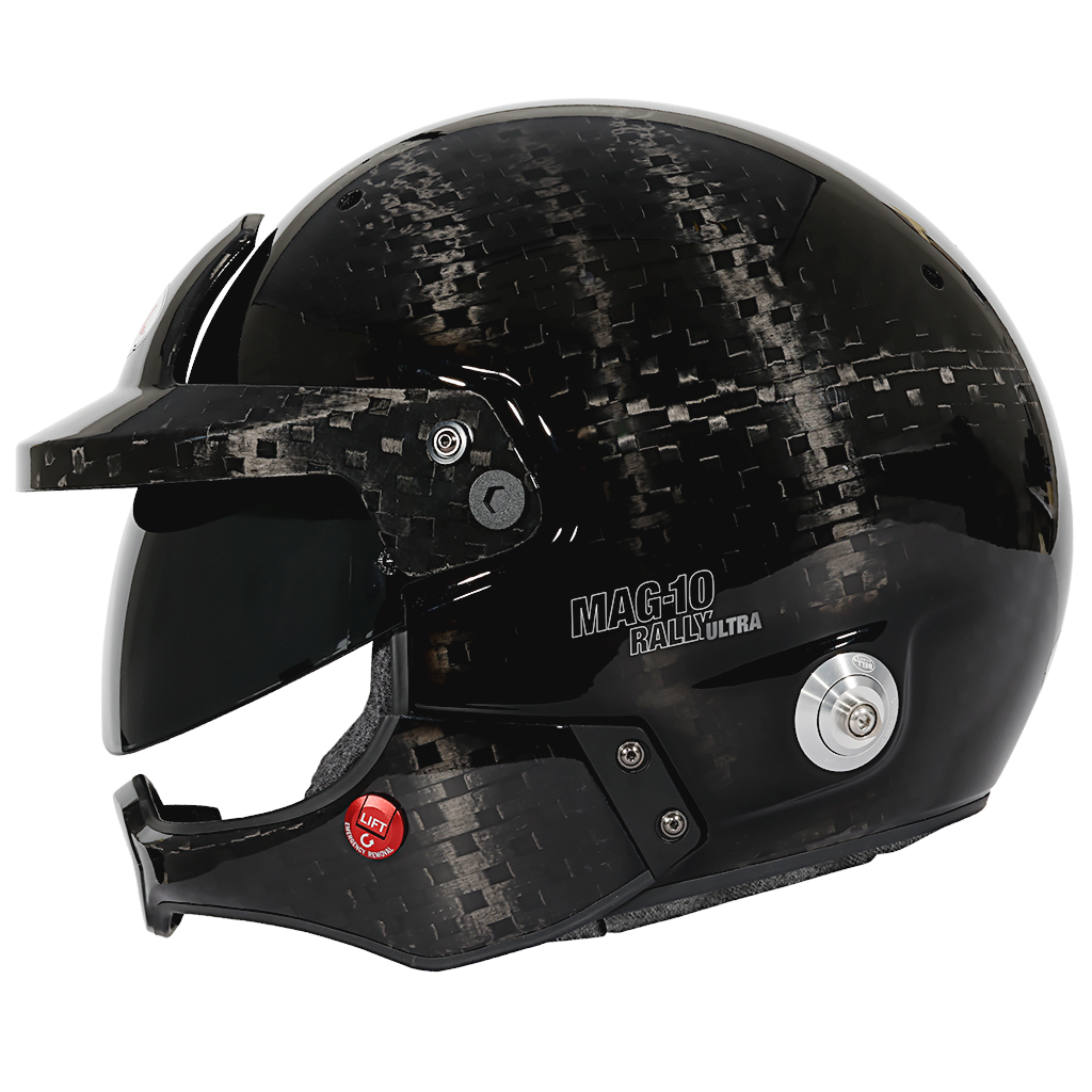 Bell MAG-10 ULTRA Rally open-face carbon racing helmet for rally competition