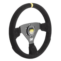 Thumbnail for OMP 320 ALU Rally steering wheel 320mm suede with aluminum spokes
