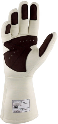 Thumbnail for OMP-Dijon-Auto-Race-Glove-White/Black-Palm-Image