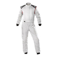 Thumbnail for OMP-FIRST-S-Driver-Race-Suit-Silver/Black-Front-Image