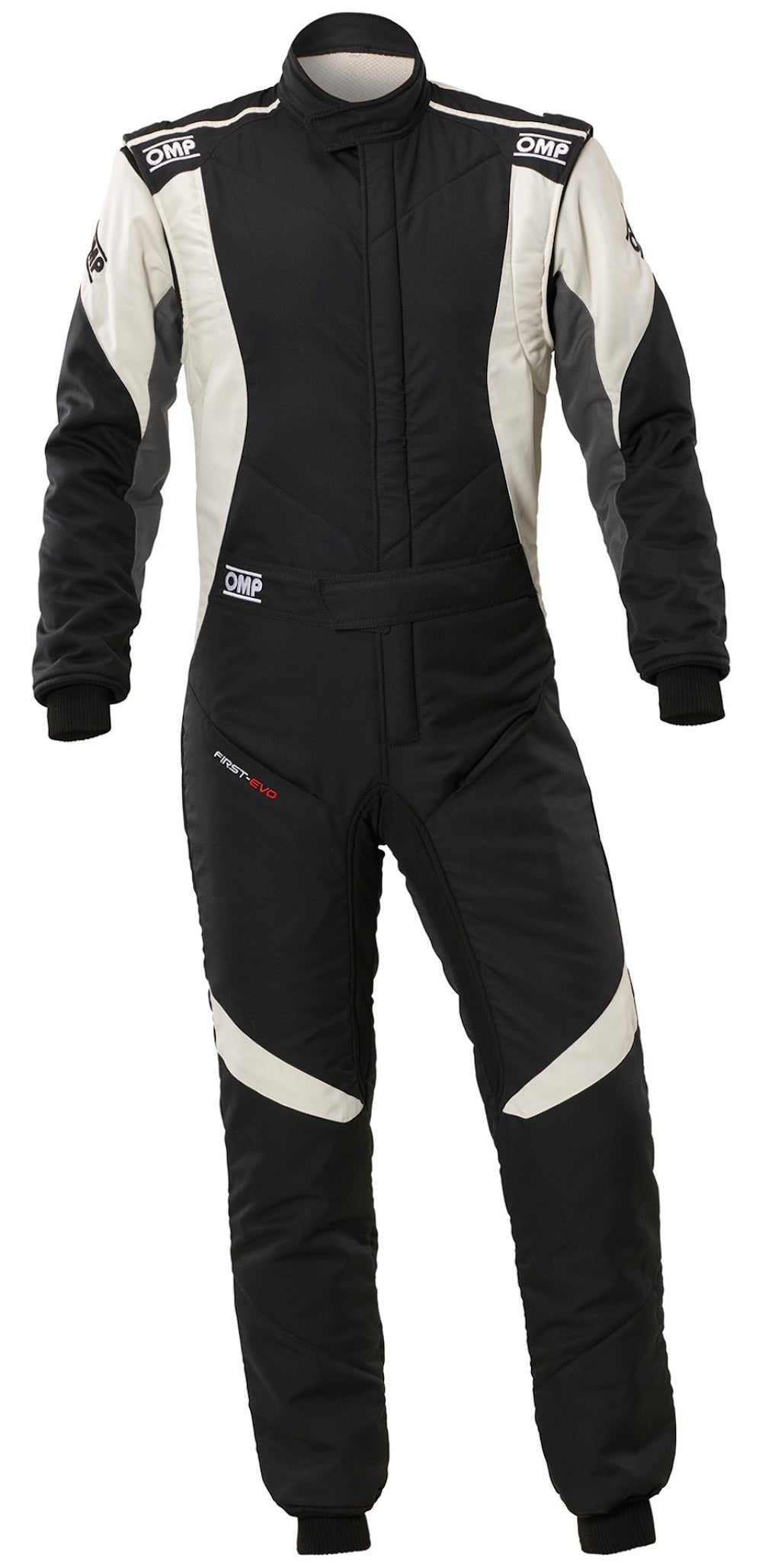 OMP-First-Evo_Race-Suit-Sale-Black_White-discount-offer-low-price-cheap-value-compare-image