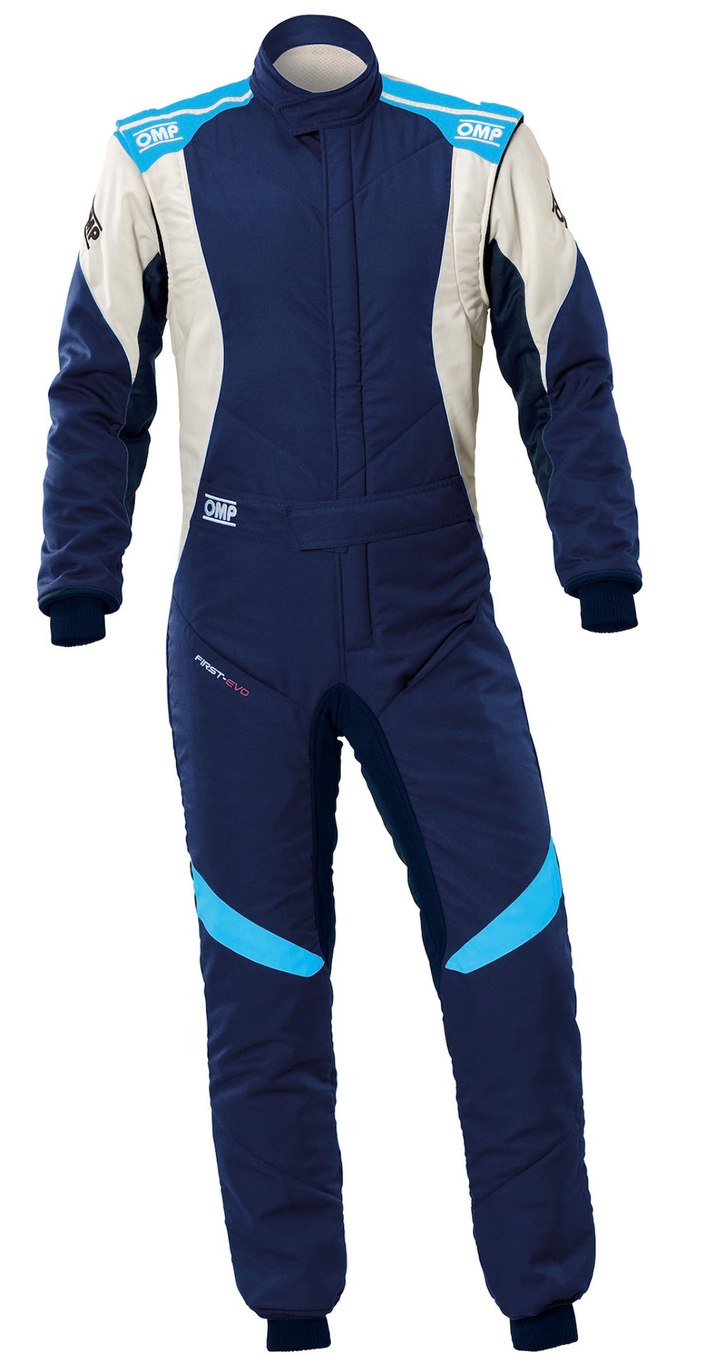 OMP-First-Evo_Race-Suit-Sale-Navy_Cyan-discount-offer-low-price-cheap-value-compare-image