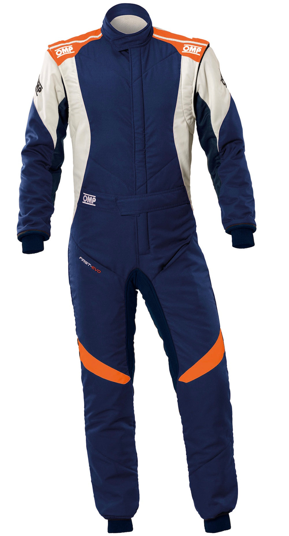 OMP-First-Evo_Race-Suit-Sale-Navy_Orange-discount-offer-low-price-cheap-value-compare-image