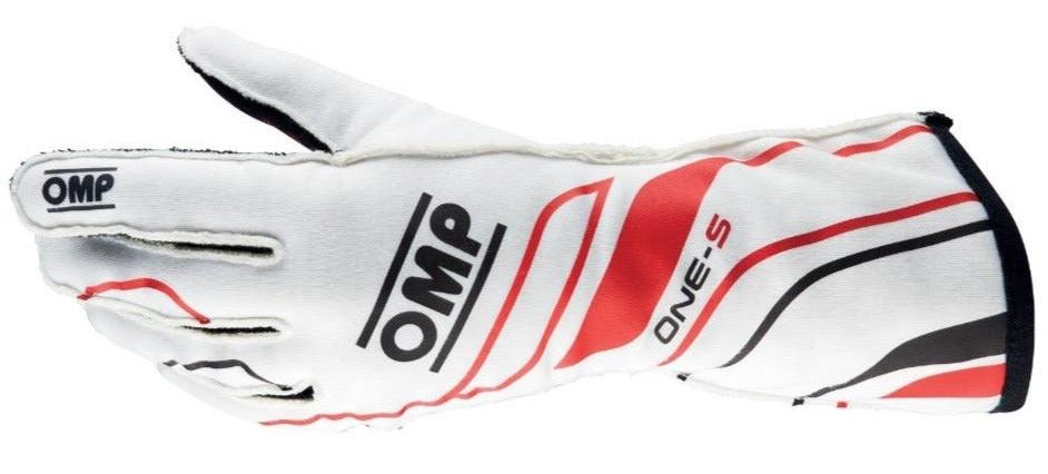 OMP-One-S-White/Red-Race-Glove-Image