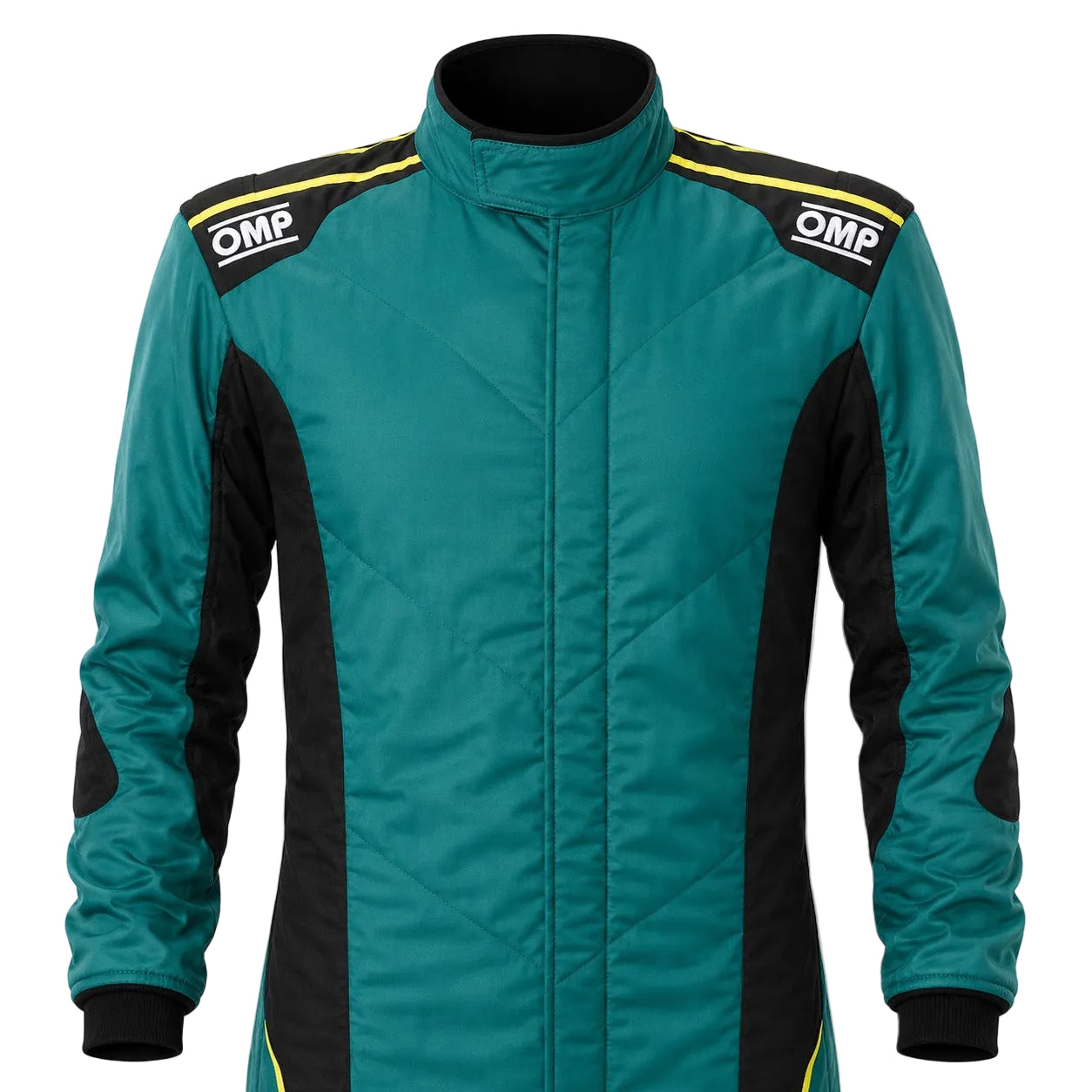 OMP-Super-Light-Race-Suit-Green-Front-Image