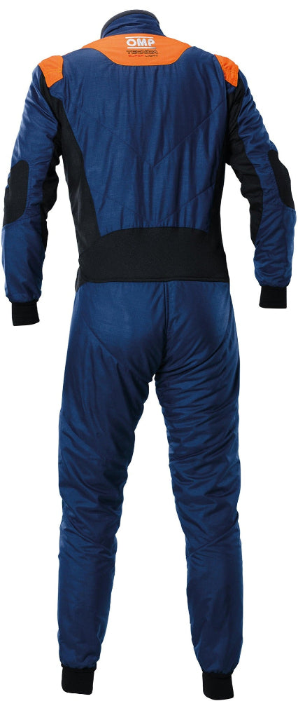 OMP-Super-Light-Race-Suit-Navy/Orange-Rear-Image