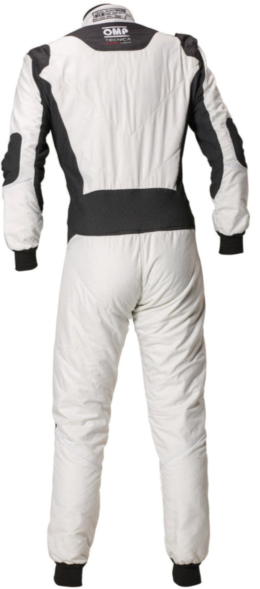 OMP-Super-Light-Race-Suit-White/Black-rear-Image