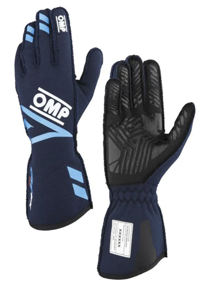 OMP Evo FX Auto Racing Glove NAVY BLUE IB0-0773-A01-244 Image