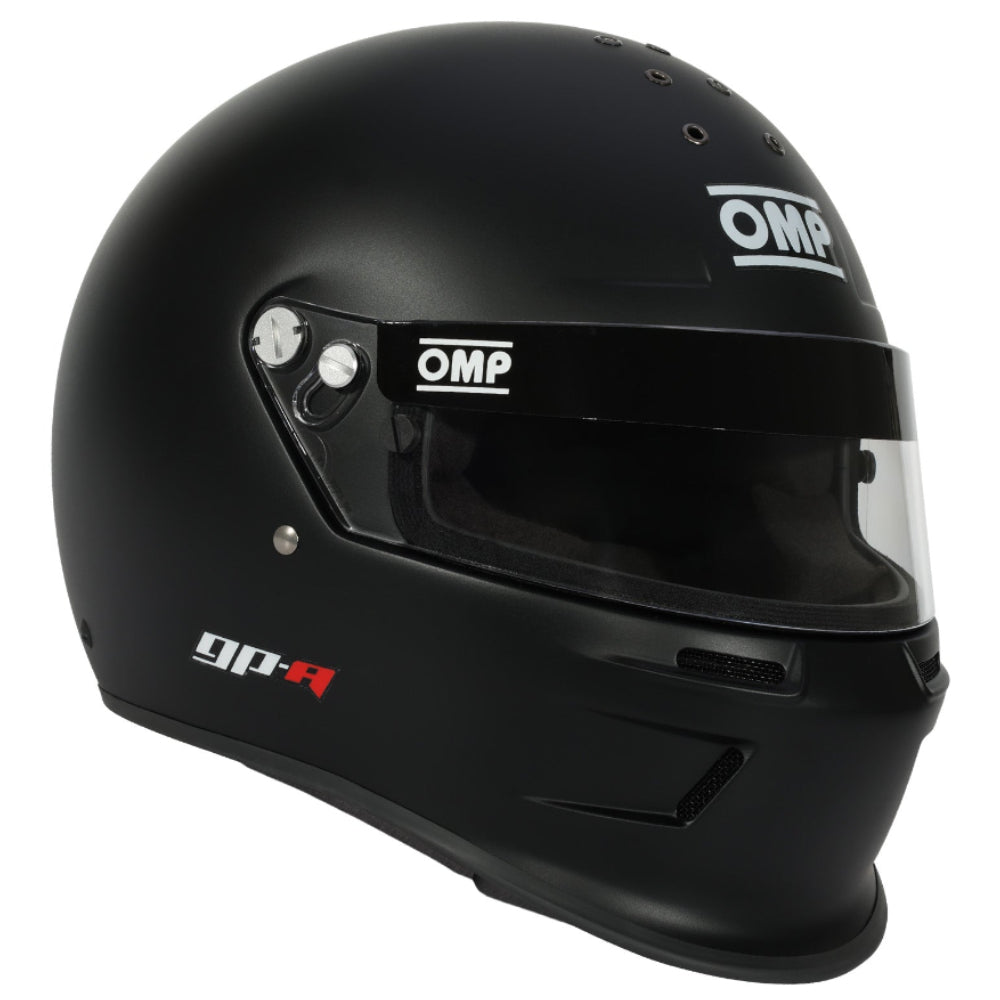 OMP GP-A Racing Helmet Black Angle image