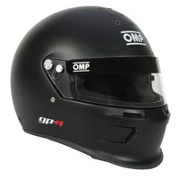 Thumbnail for OMP GP-A full face SA2025 racing helmet matte black side view