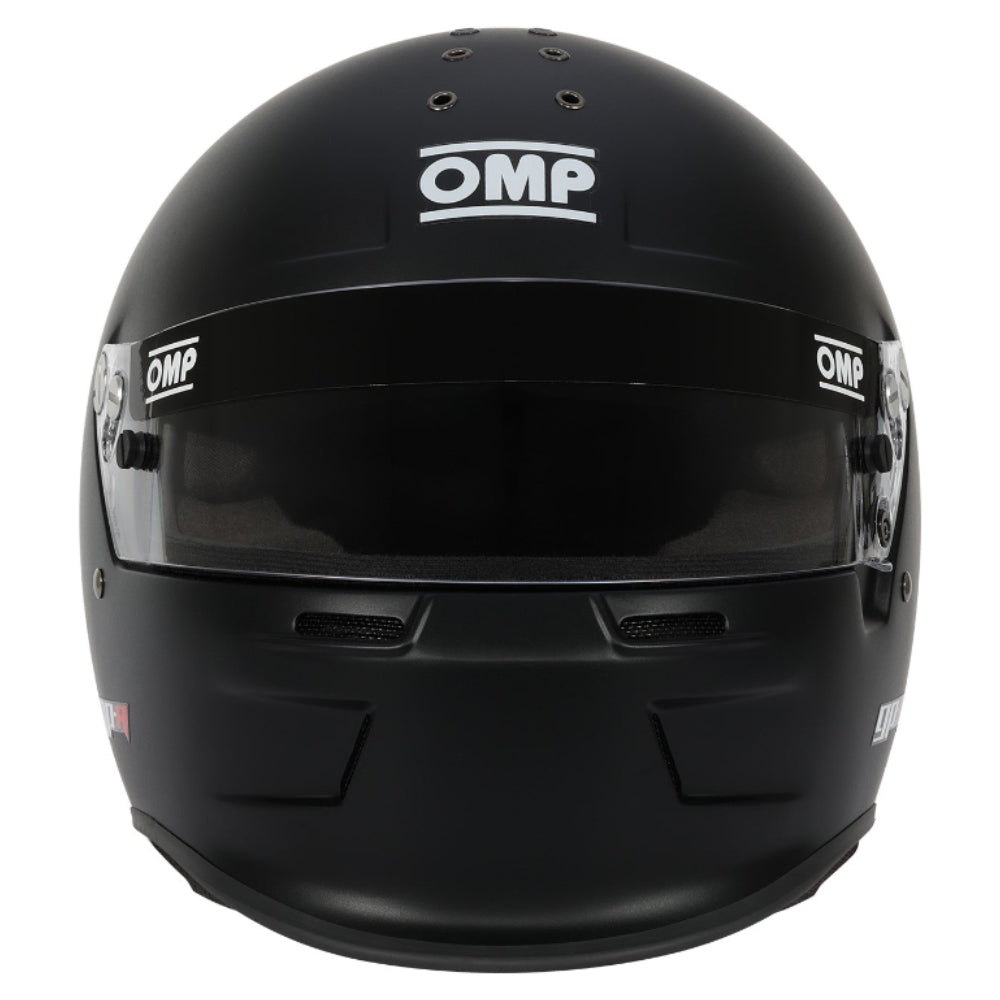 OMP GP-A Racing Helmet Black straight image