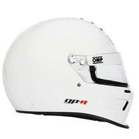 Thumbnail for OMP GP-A full face SA2025 racing helmet gloss white side view
