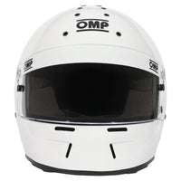 Thumbnail for OMP GT-EV Racing Helmet white front image