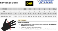Thumbnail for OMP Evo FX Glove Size Chart Measurement Image