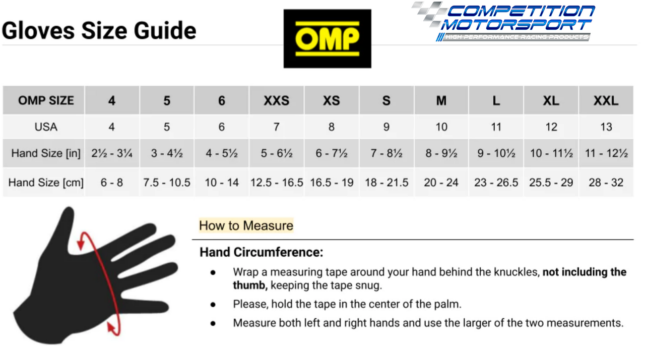 OMP_Glove_Size_Chart_Measurement-Image