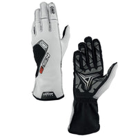 Thumbnail for OMP KS-3 Kart Racing Gloves White Image