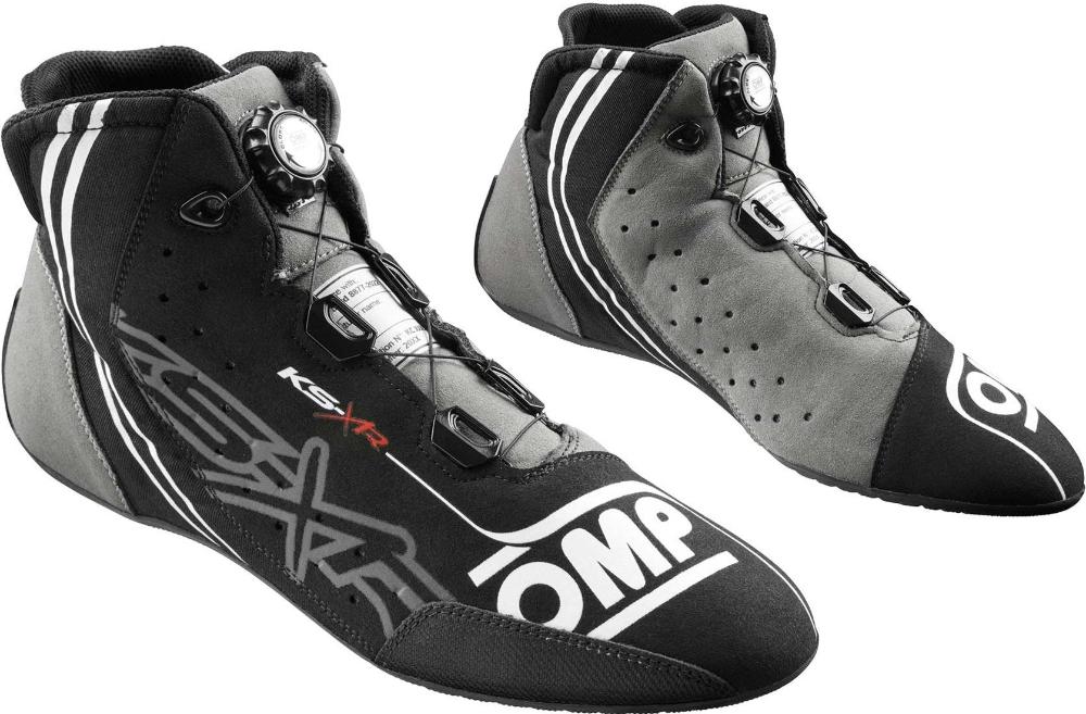 OMP_KS-XR_kart_raing_Shoe_Black.WHite_Image