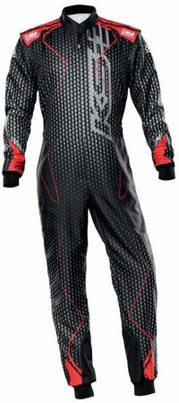 Thumbnail for OMP_ks-3r_art_kart_racing_suit_sale-discount-best-deal-low-price-deal-Black/Red_Front_Image