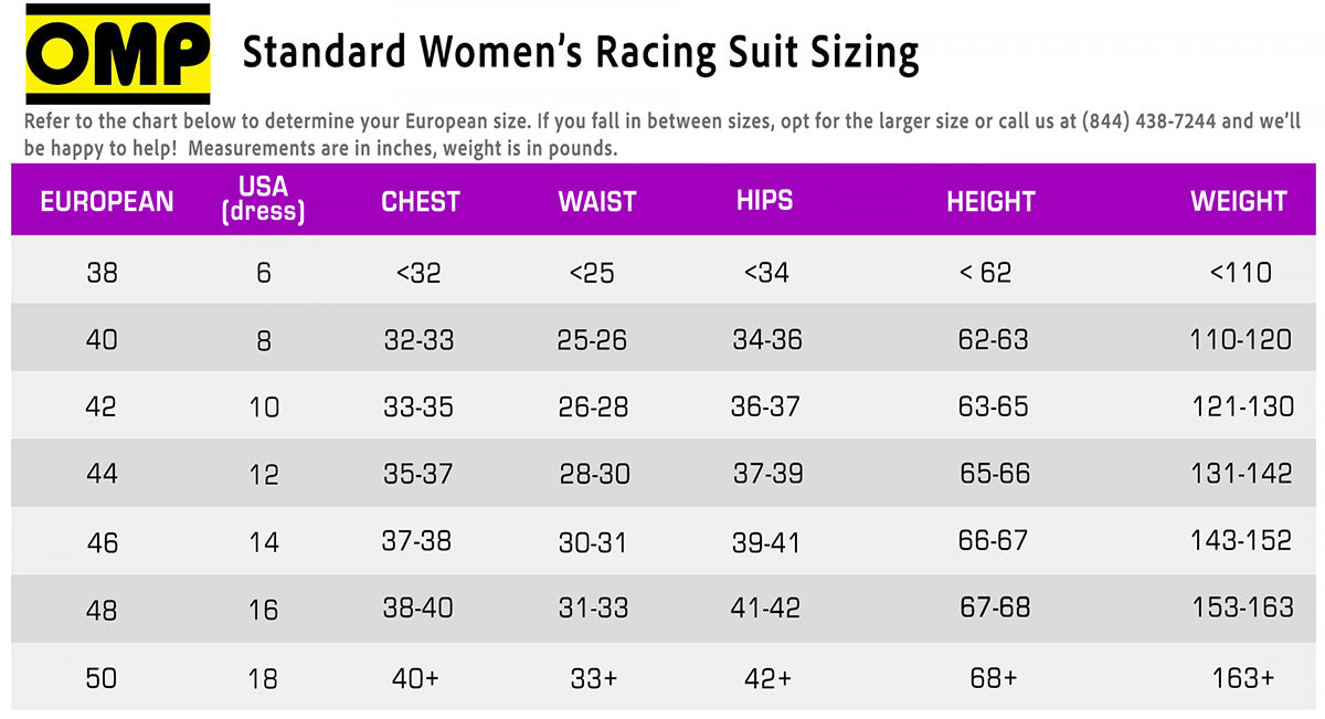 OMP First ELLE Women's Driver Suit