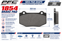 Thumbnail for PFC 1854 Brake Pad Specifications Image