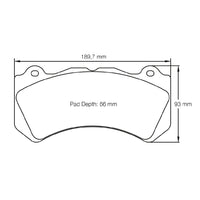 Thumbnail for Pagid Racing Brake Pads 8081 (Front)