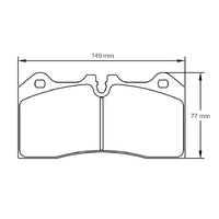 Thumbnail for Pagid Racing Brake Pads No. 8187 (Rear) | CCM Rotors