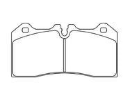 Thumbnail for Technical drawing of a Pagid 8187 brake pad with dimensions labeled