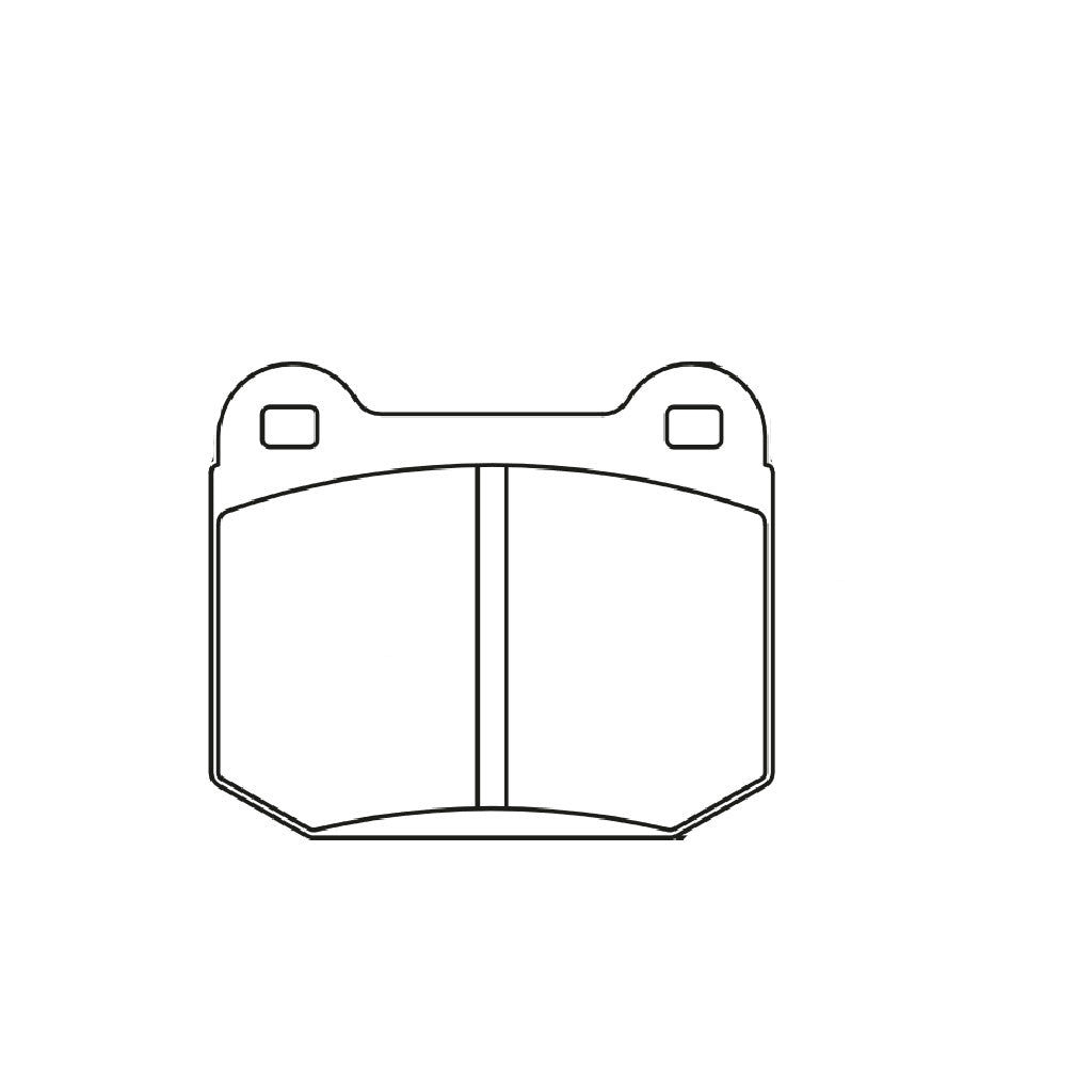 Pagid racing brake pad shape no. 1587 Mitsubishi Evo 5-9 and Subaru WRX STI 3 & 4 Gen