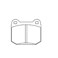 Thumbnail for Pagid racing brake pad shape no. 1587 Mitsubishi Evo 5-9 and Subaru WRX STI 3 & 4 Gen