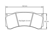 Thumbnail for Pagid racing brakes pad shape no. 1904