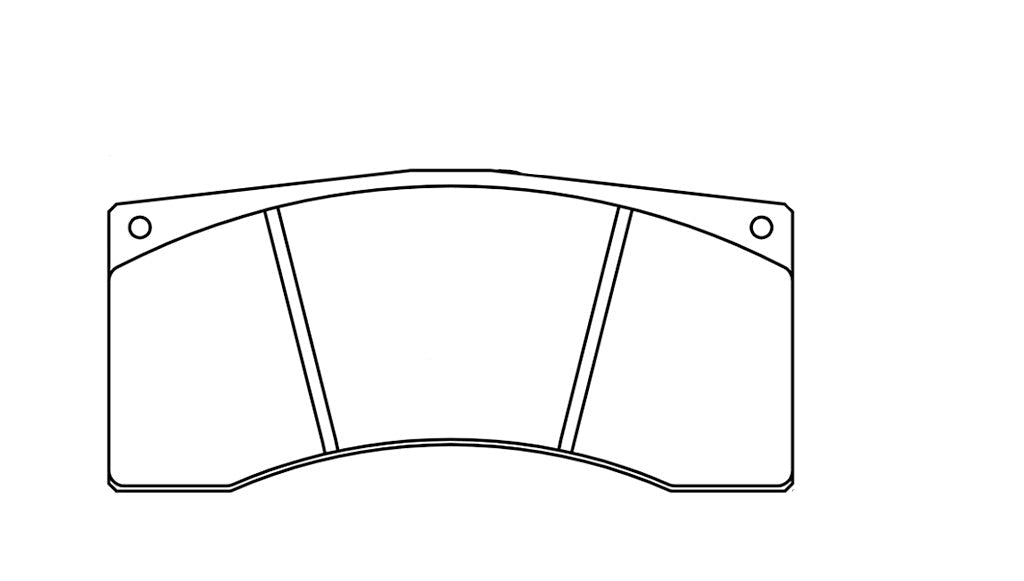 Pagid racing brakes rear pad shape no. 2704