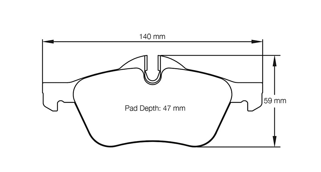 Pagid racing brake pad shape no. 2959